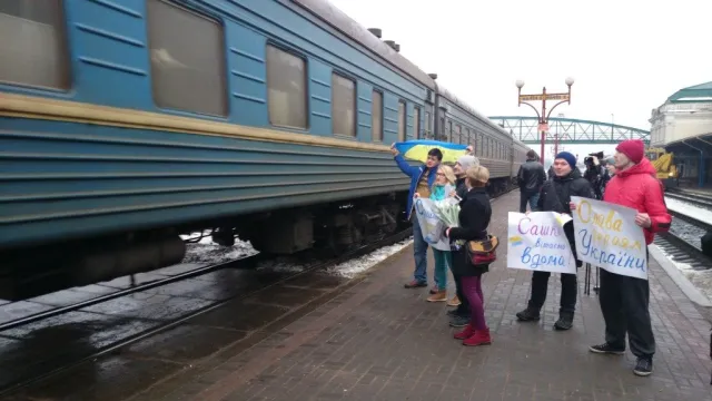 Олександр Костур повернувся додому після трьох тижнів перебування у Лук'янівському СІЗО (Фоторепортаж) + (Відео) — фото 3