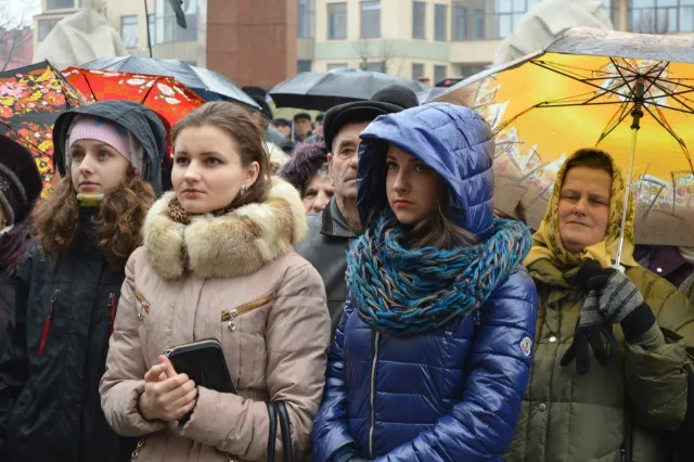 В Івано-Франківську пройшов двогодинний попереджувальний страйк «Не бійся, ти – українець» — фото 7