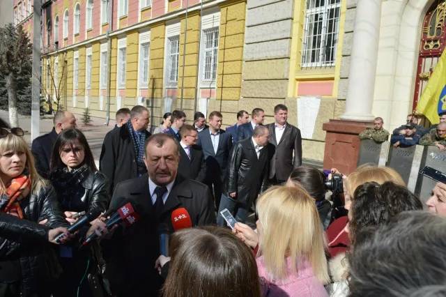 Прикарпатські міліціонери підтримали кандидатуру Володимира Сміха на посаду начальника УМВС в Івано-Франківській області (Фоторепортаж) + (Відео) — фото 2