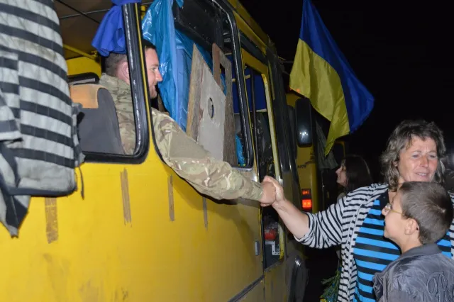 На Прикарпатті зустріли 5-й батальйон (Фоторепортаж) + (Відео) — фото 5