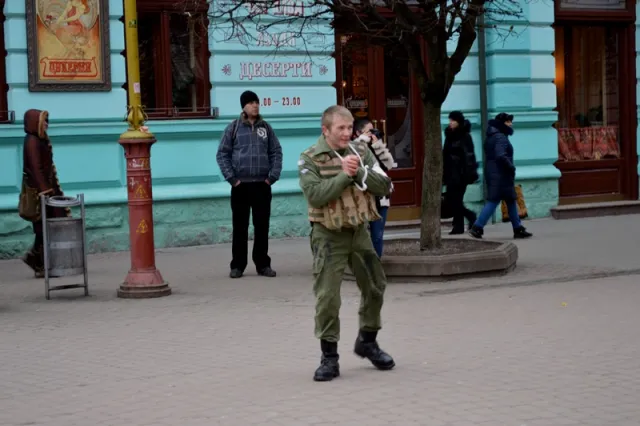 В Івано-Франківську студенти знімають патріотичне кіно (Фоторепортаж) — фото 6