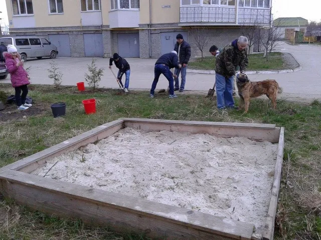 Мешканці Івано-Франківська долучилися до облаштування дитячого майданчика (фото) — фото 1