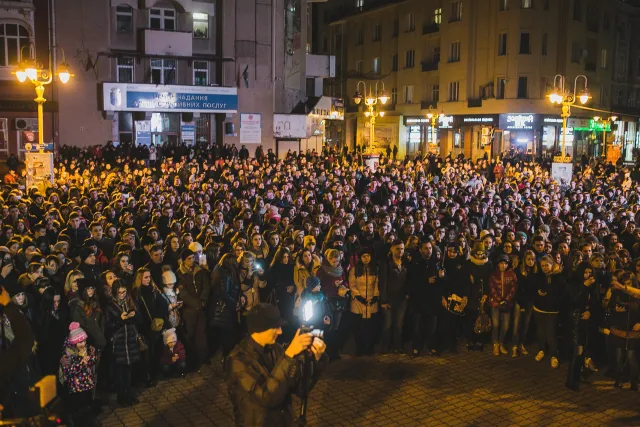 Иванофранковцы почтили память Андрея Кузьменко (Скрябина), который погиб год назад (фото + видео) — фото 7