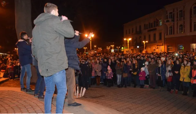 Иванофранковцы почтили память Андрея Кузьменко (Скрябина), который погиб год назад (фото + видео) — фото 4
