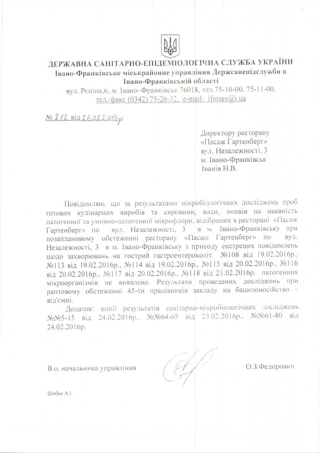 В Франковском ресторане «Pasage Gartenberg» в течение трех дней отравились шестеро взрослых человек. Владелец говорит о возможной провокация против заведения — фото 3