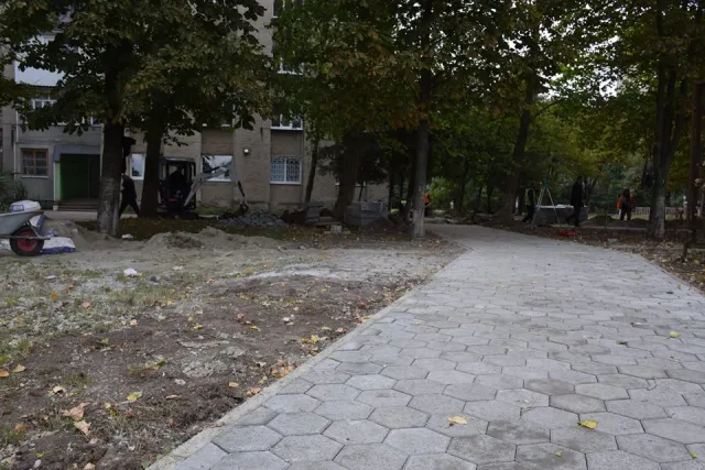 У Івано-Франківську на Вовчинецькій впорядковують черговий двір — фото 3