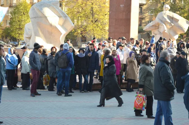 Під ОДА відбувся мітинг проти підвищення тарифів — фото 9