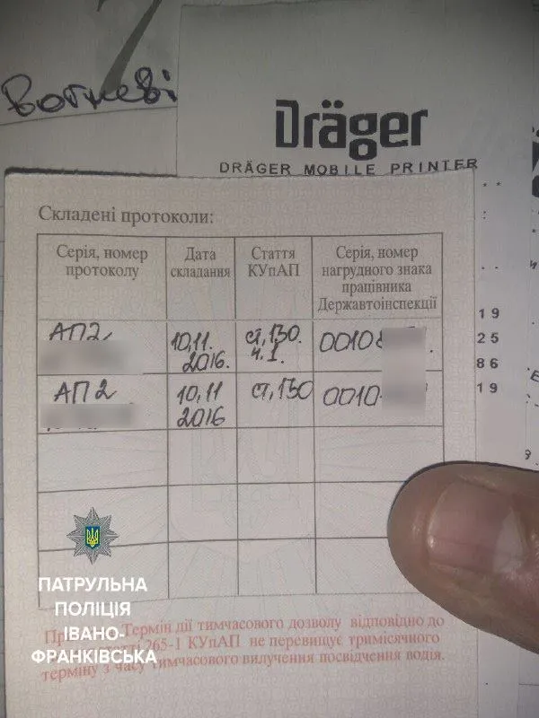 "Да, я пьян, но я не ехал", - на Вовчинецкой полиция два раза за 2:00 поймала нетрезвого франковца — фото 2