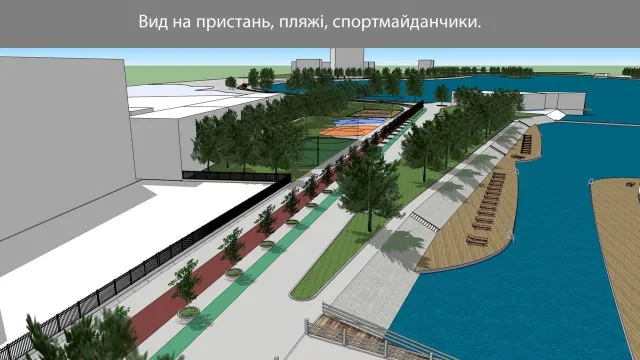 В Франковске на территории городского озера и центрального парка появятся: беговая дорожка, пляжи, террасы на воде и бесплатные аттракционы для детей — фото 8