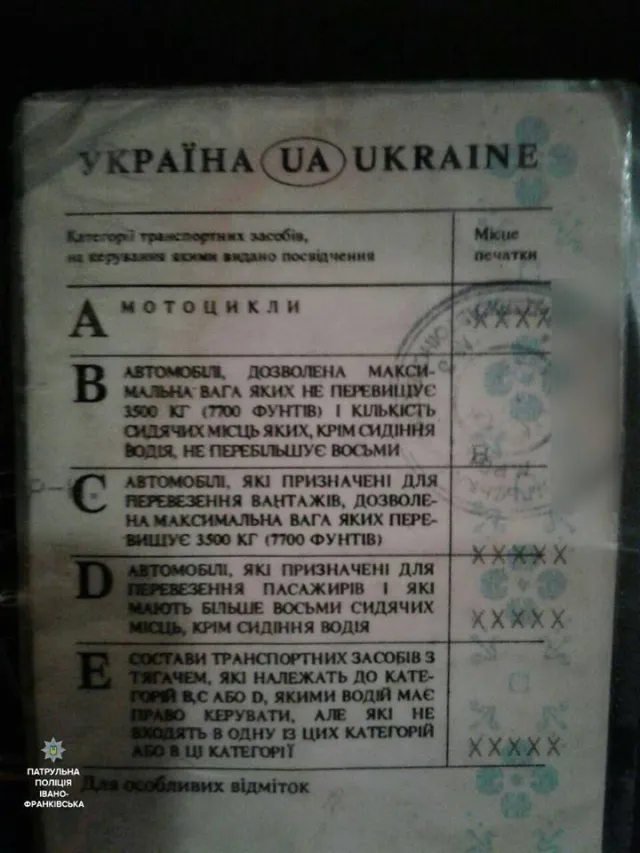 Водій з майбутнього: у Франківську поліція спіймала водія у якого посвідчення за 2094 рік — фото 1
