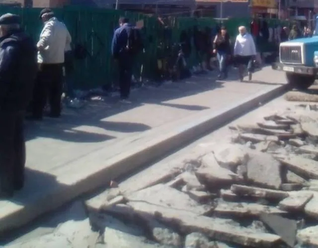 В місті розрили нещодавно відремонтовану вулицю Тичини — фото 1